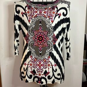 Multiples Size Large Multi Color Blouse